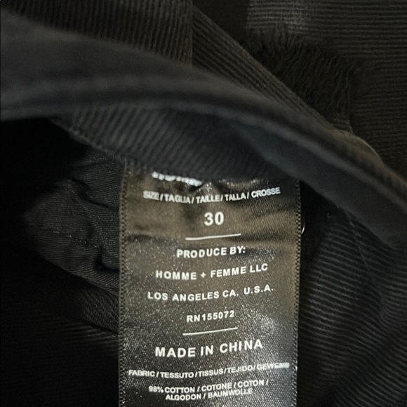 Homme Femme Letterman Denim Black With Yellow Letters - Picture 9 of 10